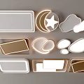 Modern Ceiling Lights With Geometric And Organic Shapes And Warm Glow