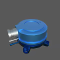 Differential pressure switch instrument pressure gauge 3d model