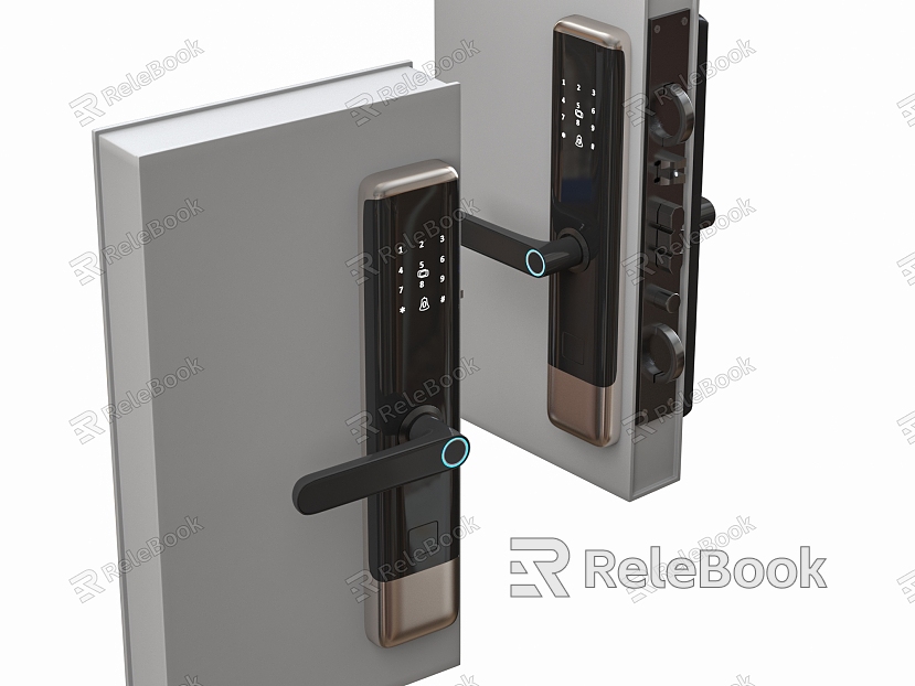 Door Lock Modern Smart Lock Fingerprint Lock Password Lock model