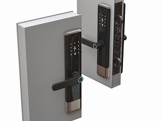 Door Lock Modern Smart Lock Fingerprint Lock Password Lock 3d model