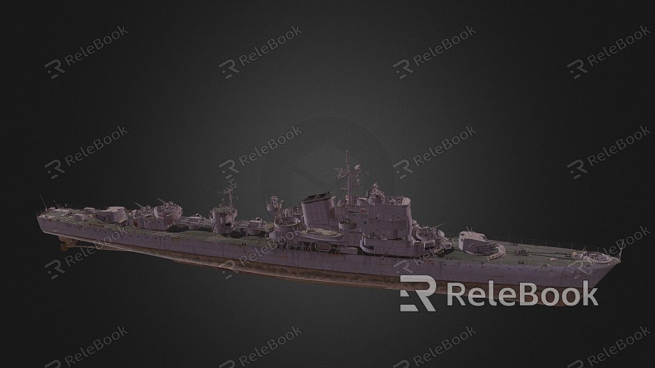 modern warship warship destroyer weapon ship cruiser ship model