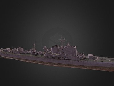 modern warship destroyer weapon ship cruiser ship model