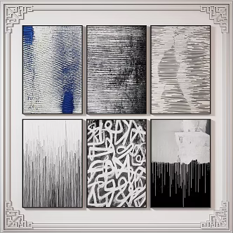 modern decorative painting 3d model