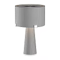 Sleek Modern Table Lamp With Marble Pattern Shade And Pedestal Base Design Style