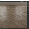 Light Gray Wooden Flooring With Herringbone Pattern And Natural Wood Texture 3d model