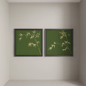 New Chinese abstract decorative painting 3d model