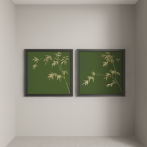 New Chinese abstract decorative painting 3d model