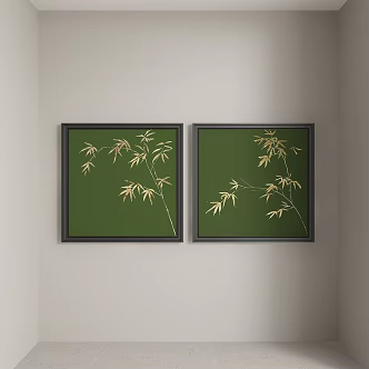 New Chinese abstract decorative painting 3d model