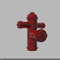 Red Fire Hydrant Essential Emergency Fire Safety Equipment Design