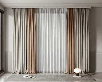 Modern Curtains 3d model