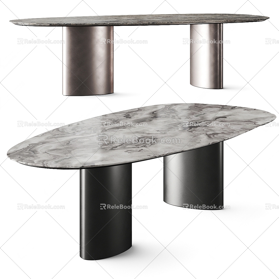 Modern dining table 3d model