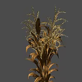 Rustic Dried Corn And Wheat Ears Bouquet For Home Decorative Arrangement