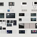 Modern Switch Panel Smart Switch Socket Video Phone 3d model