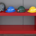 Fire Equipment Including Hydrant Extinguisher Box Alarm Exit Signs And Helmets 3d model