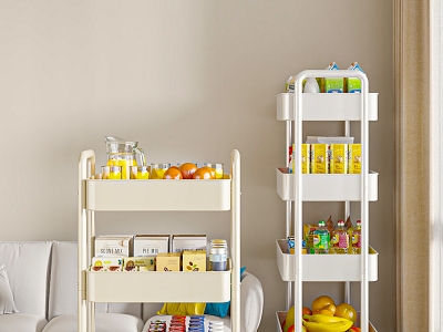 Storage Rack Small Cart Snack Storage Rack Side model