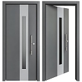 Single door swing door 3d model