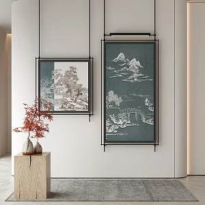New Chinese Decorative Painting 3d model