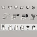 Security surveillance camera camera combination 3d model