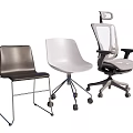 Modern Office Chairs In Various Styles With Black White Mesh Back And Metal Frames