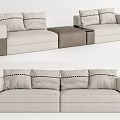 Modern Combination Sofa 3d model