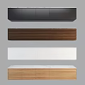 Modern TV Stand Designs With Wood And Marble Tops In Black White Brown