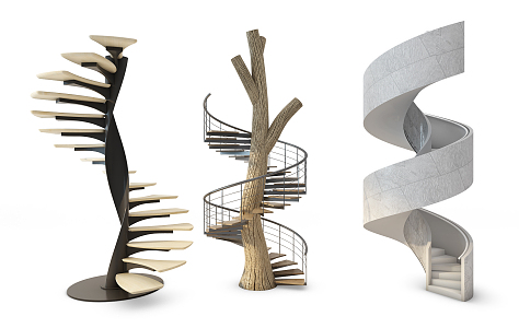 revolving staircase 3d model