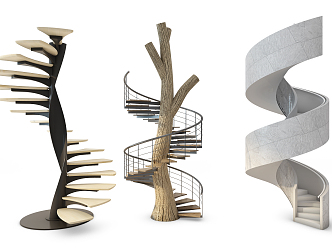 revolving staircase 3d model