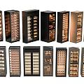 Different Styles Modern Wine Cabinets With Glass Doors And Bottle Storage Design