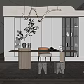 Modern Study Simple Study 3d model