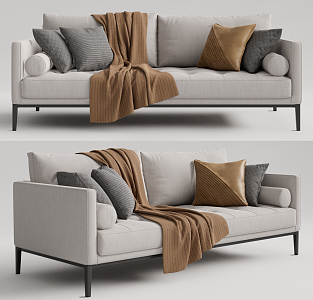 Modern double sofa 3d model