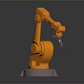 Orange Industrial Robotic Arm Machinery Equipment for Automated Manufacturing Processes