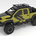 Truck Pickup Jeep Car 3d model