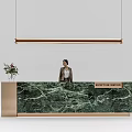 Reception Front Desk 3d model