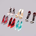 High Heels Various Styles Colors with Patterns Solid Tones and Stiletto Design for Fashion Outfits