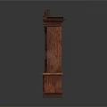Vintage Solid Wood Bookcase With Carved Design Shelves Storage Boxes Books And Decorative Plate