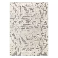 Modern Square Rug With Neutral Toned Textured Pattern And Abstract Gray Design Elements 3d model