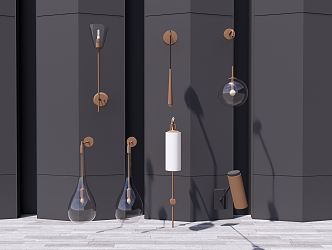 Light Luxury Wall Lamp 3d model