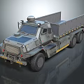 Military Cargo Truck With Tactical Design Cargo Bed And Heavy Duty Wheels