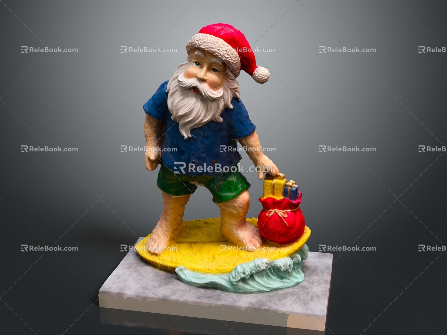 Modern Santa Claus Santa Claus Head Santa Claus Cartoon Santa Claus 3d model