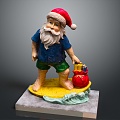 Modern Santa Claus Santa Claus Head Santa Claus Cartoon Santa Claus 3d model