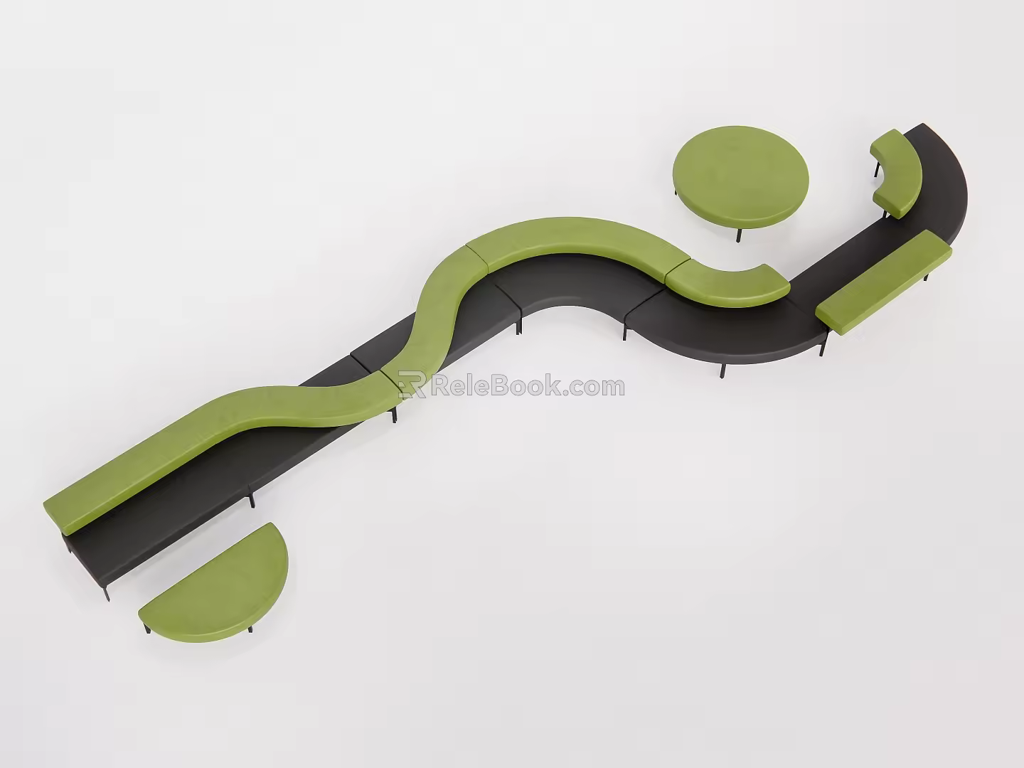 Modern Alien Sofa Multiplayer Sofa 3d model