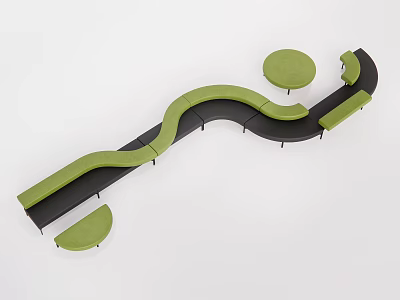 Modern Alien Sofa Multiplayer Sofa 3d model