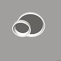 Modern White Circular Ceiling Light With Multiple Rings And Soft Illumination