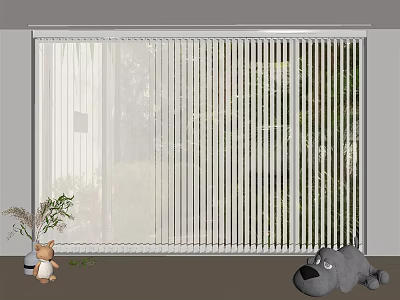 White Venetian Blinds Window Covering With Natural Light In Modern Interior 3d model