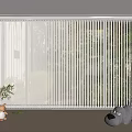 White Venetian Blinds Window Covering With Natural Light In Modern Interior