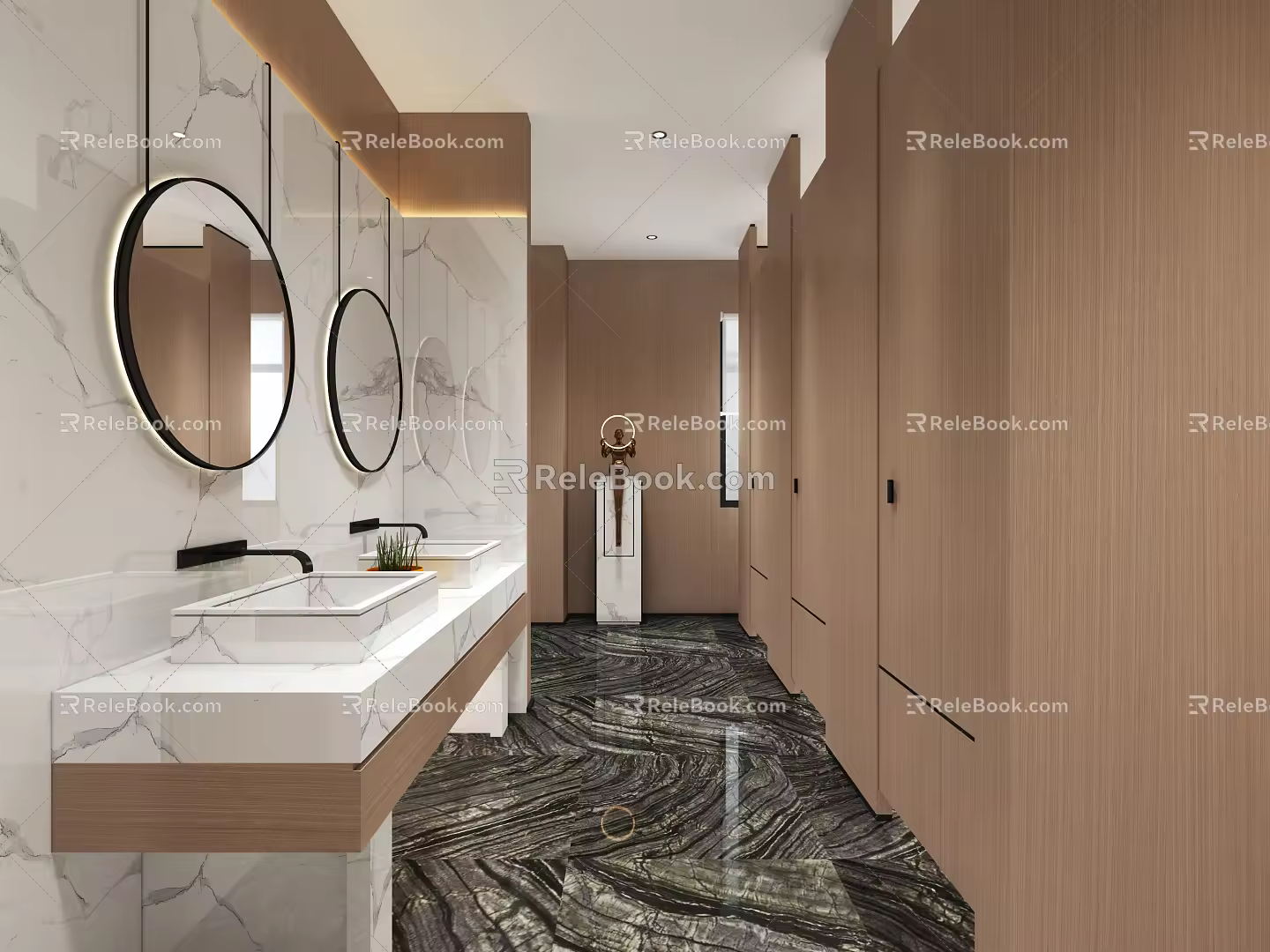 Public toilet Modern toilet 3d model