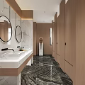 Public toilet Modern toilet 3d model