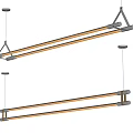 Modern Slim Tube Chandeliers With Metal Frame And Warm Lighting