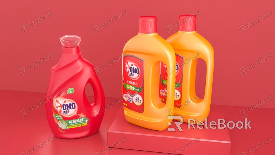 Modern laundry detergent daily necessities laundry detergent bottle packaging model