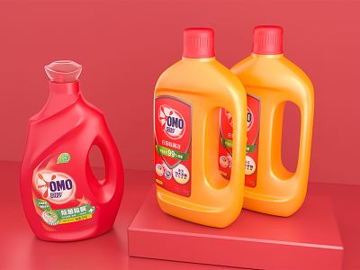 Modern laundry detergent daily necessities laundry detergent bottle packaging model